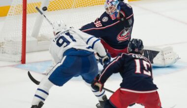 Tavares nådde 500-gränsen när Toronto åkte på storstryk