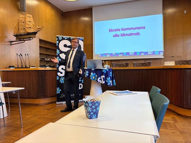 SD:s ledare i Göteborgs stad Jörgen Fogelklou.