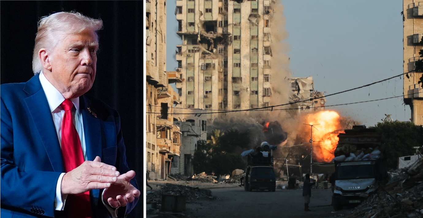 Kraftiga attacker mot Gaza – trots Trumps uppmaning