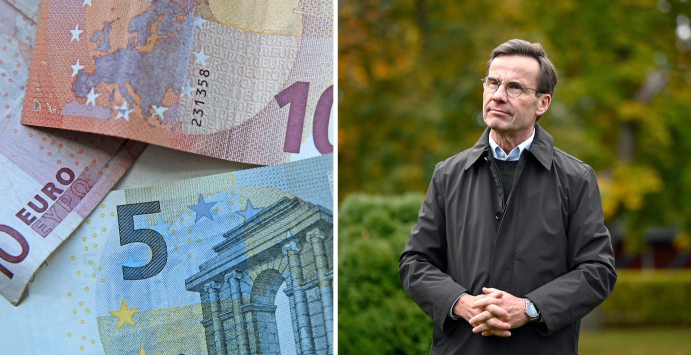 Kristersson öppnar för en ny debatt om euron