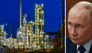 Attack mot oljeraffinaderi utanför Sankt Petersburg – ett av landets största