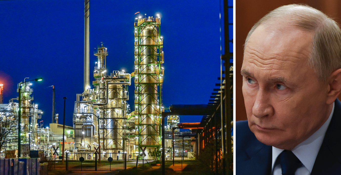 Attack mot oljeraffinaderi utanför Sankt Petersburg – ett av landets största