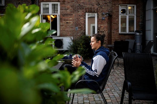 Aleksandra Omelaniuk på Sjöholms bageri i Ängelholm.