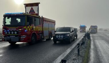 Blixthalka ställer till det i trafiken i Västsverige