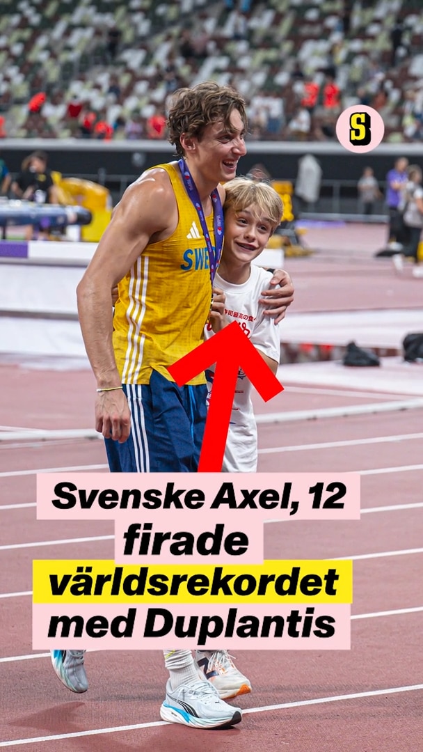 12-åriga Axel firade rekordet med Duplantis: ”Galet!”