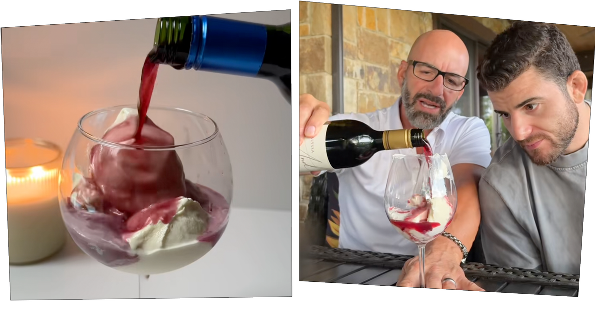Rödvin med glass – nya trenden sprider sig tiktok