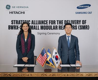 GE Vernova Hitachi Nuclear Energy och Samsung C&T bildar strategiskt allians för att bygga BWRX-300 små modulära reaktorer i Sverige