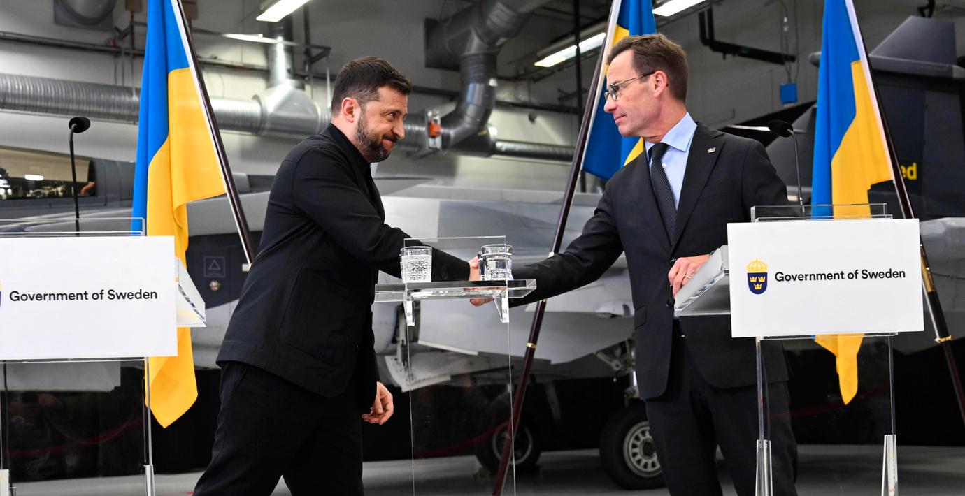 Zelenskyj tackar Sverige: ”Ett historiskt avtal”