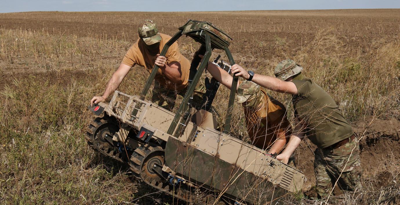 Ryska soldater överlämnade sig – till ukrainsk robot