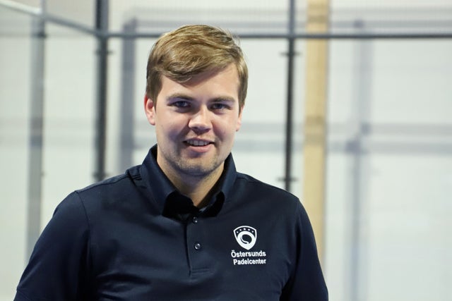 Max Wennerklev på Östersunds Padelcenter funderar på att vidareutveckla sin verksamhet.