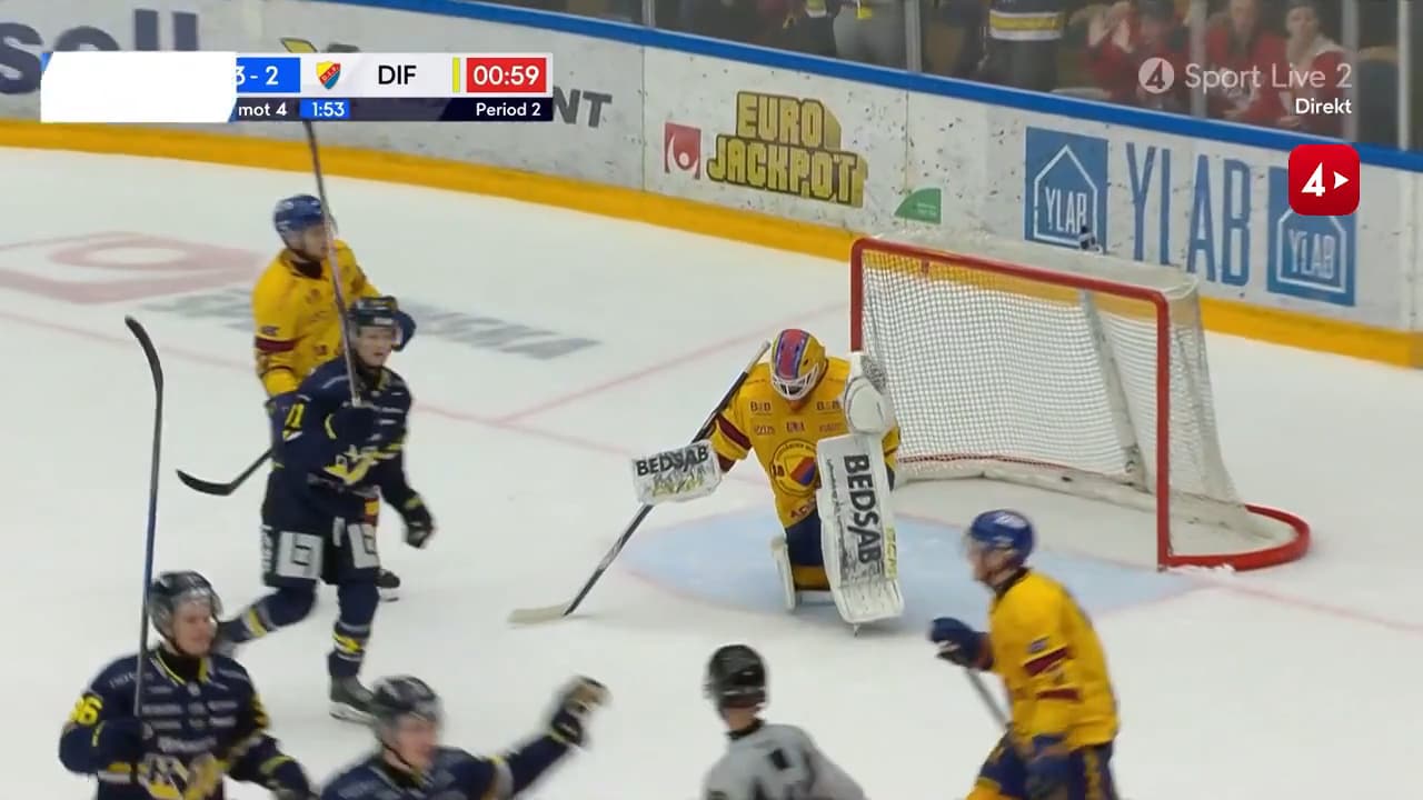 HV71 körde över Djurgården – målvakten kritiseras