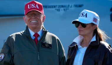 Melania Trump tar avstånd från makens balsal