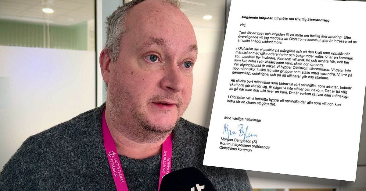 Nej från Olofström till regeringens möte om återvandring