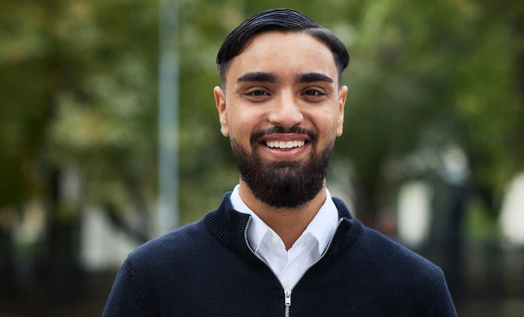 Han blir ny ordförande för Vårdförbundet Student – och skapar historia