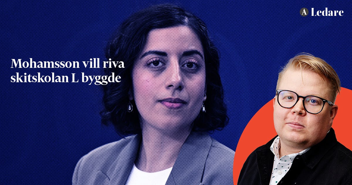 Simona Mohamsson vill riva skitskolan Liberalerna byggde – Arbetet
