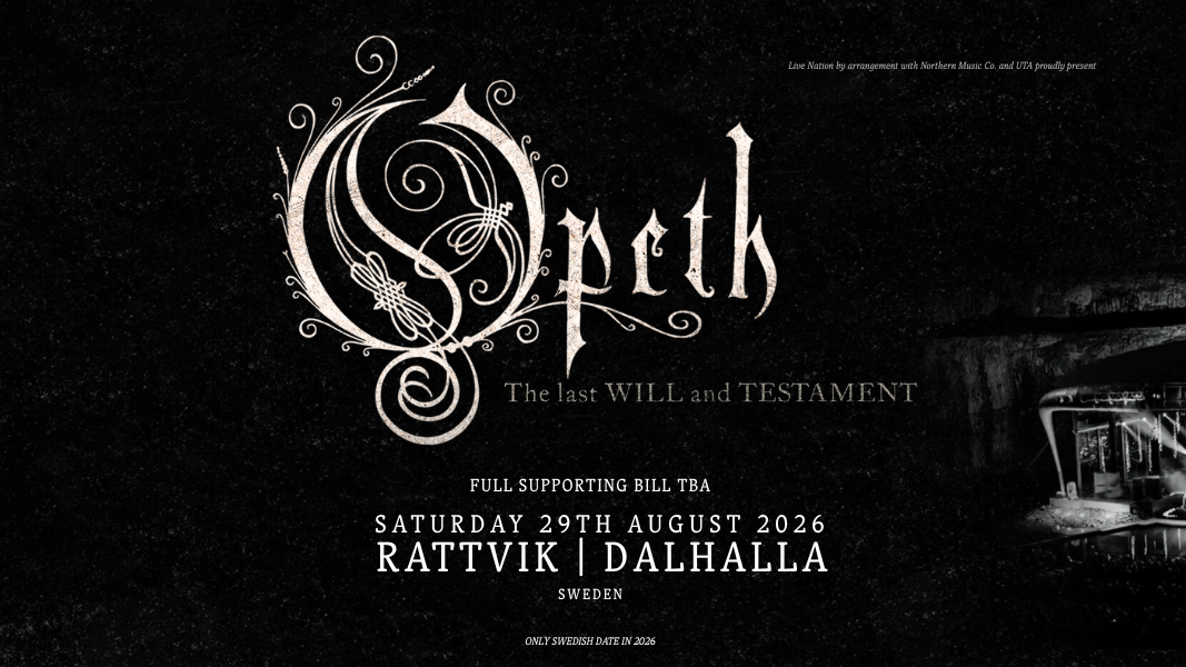 Opeth till Dalhalla 2026 med exklusiv spelning!