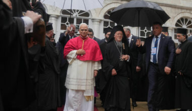 Påven Leo XIV avstod från att be i Blå moskén på sin första utlandsresa