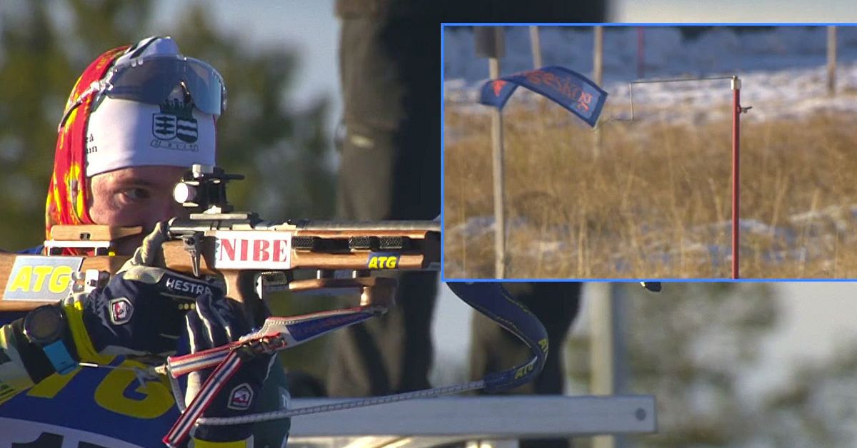 Skidskytte: Sebastian Samuelsson fick jätteproblem med vinden – sköt bort sig