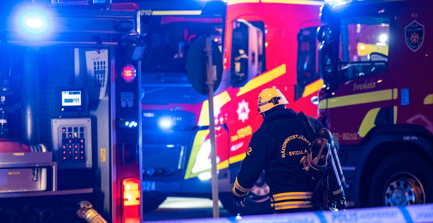 Två till sjukhus efter misstänkt mordbrand i Helsingborg