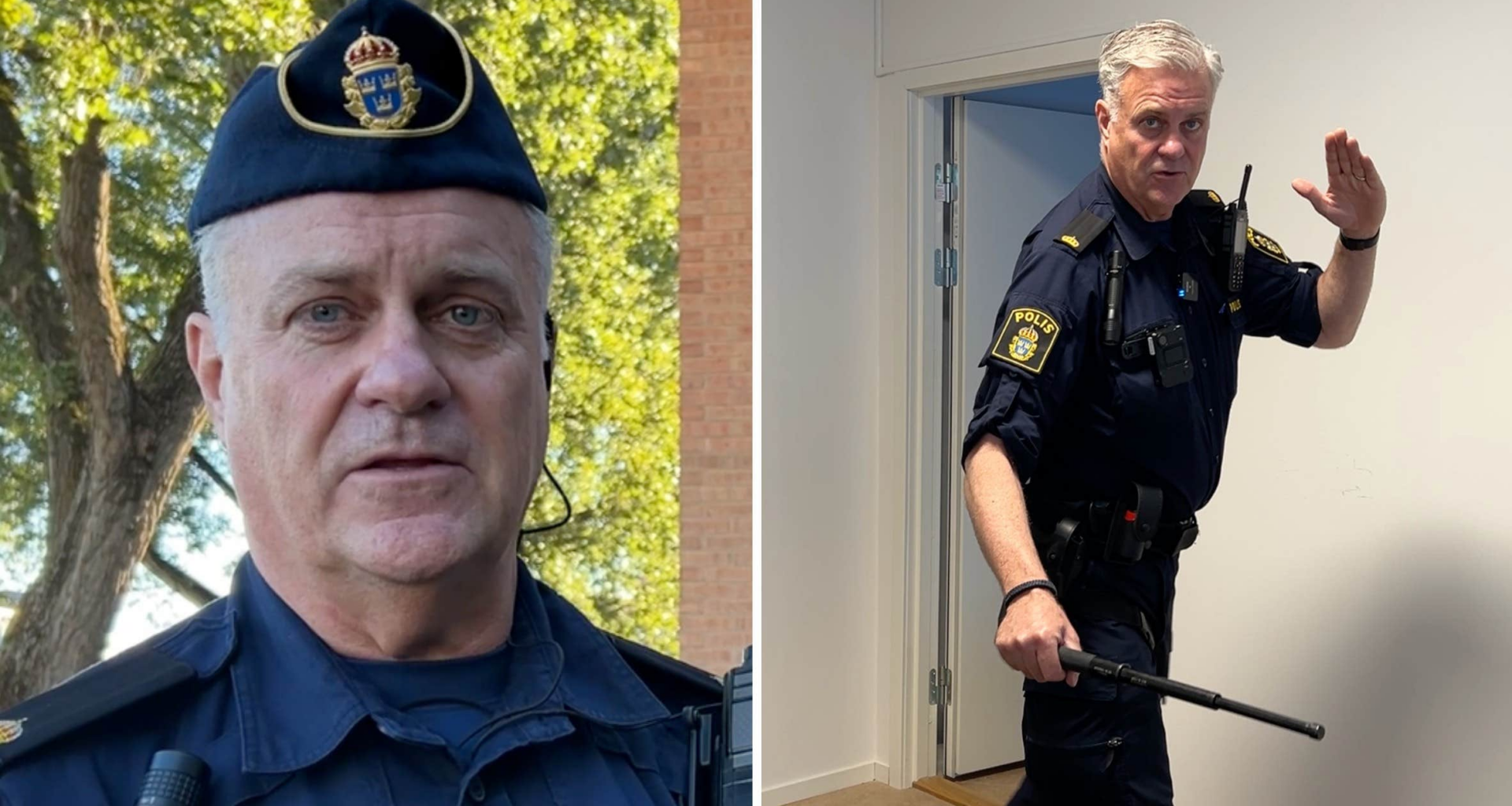 Anders Nilback är Sveriges äldsta nyexaminerade polis