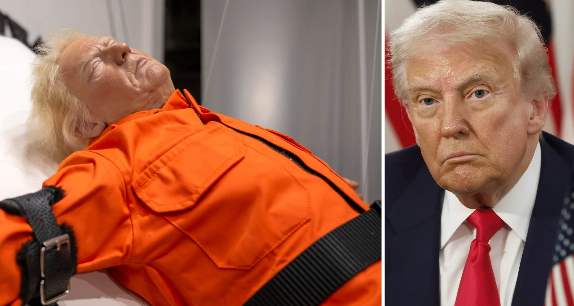 Kusliga konstverket av Donald Trump sålt till hemlig kändis