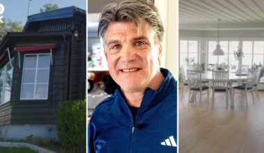 Bosse Andersson visar upp detaljerna i hemmet