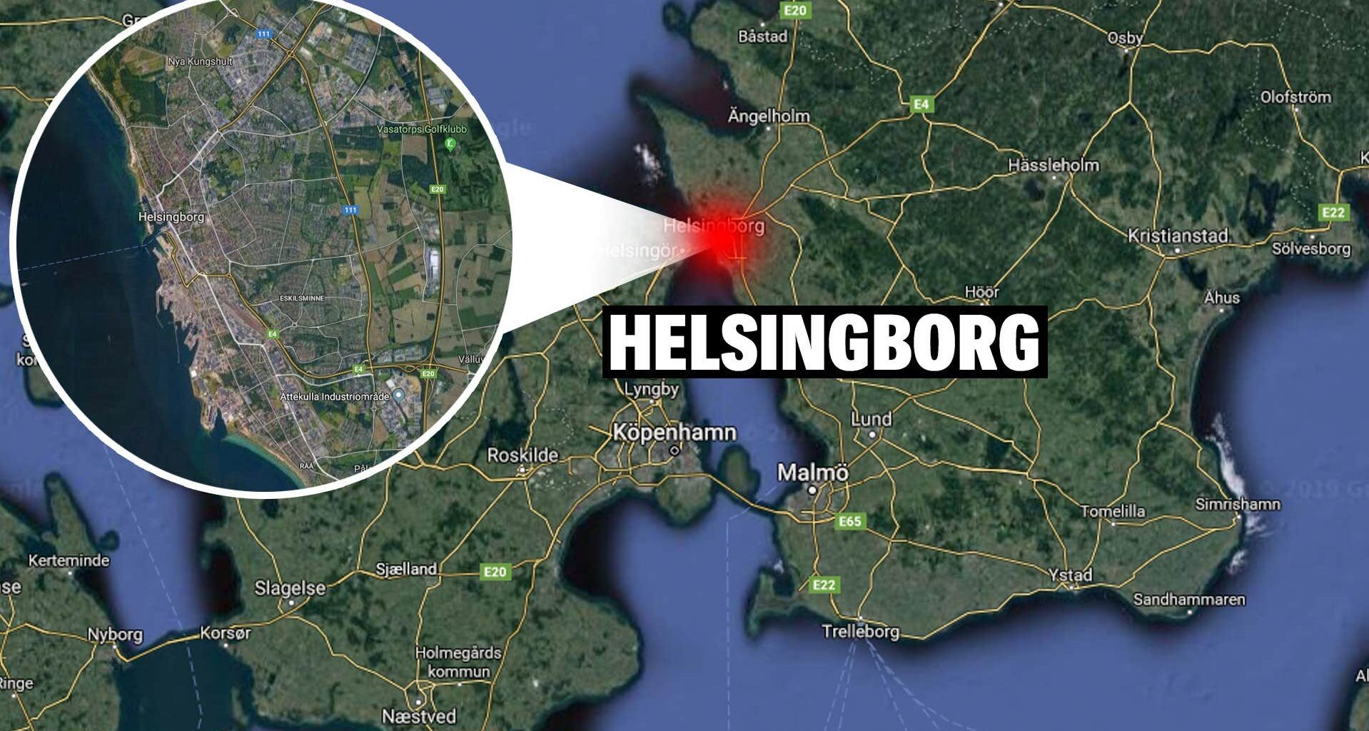 Kvinna gripen efter brand i Helsingborg