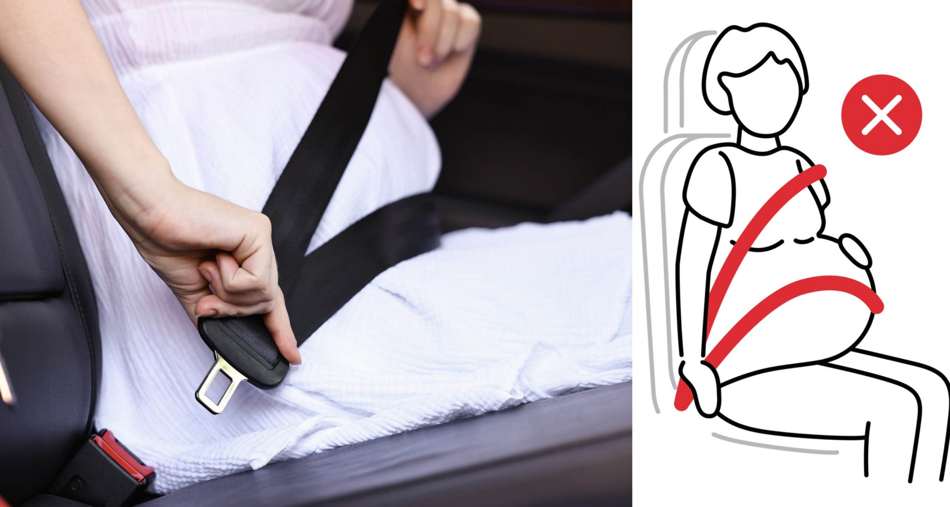 Nya nationella råd för gravida: Så ska bilbältet sitta
