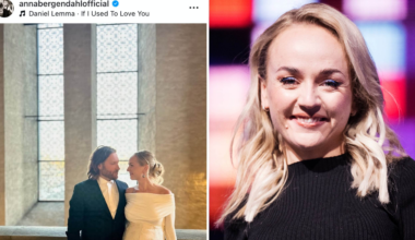 Anna Bergendahl har gift sig – gravida artistens lycka