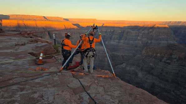 Man halkade på klippa i Grand Canyon – dog