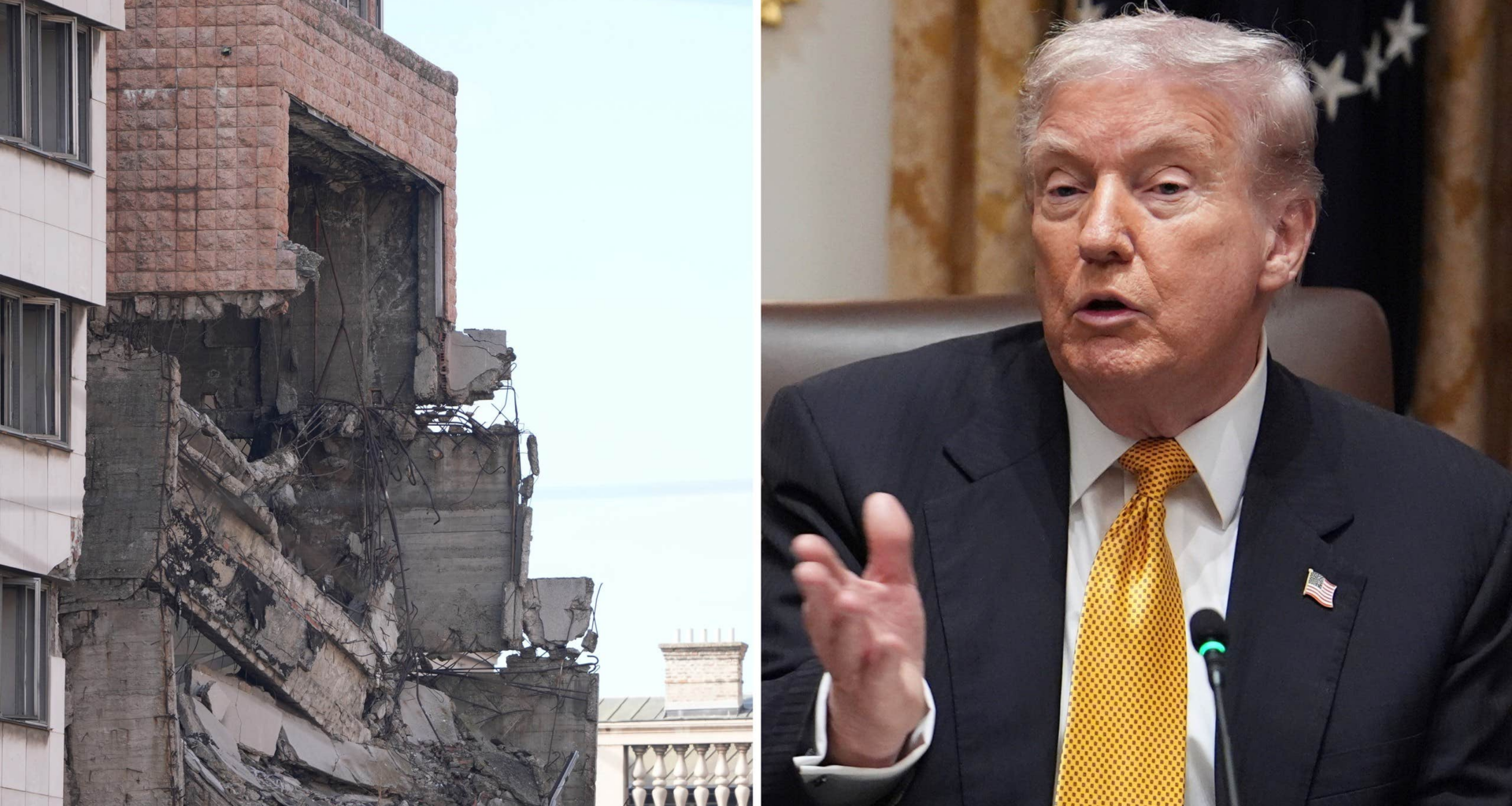 Serbiska ilskan –
landmärke rivs för
Trumps lyxbygge