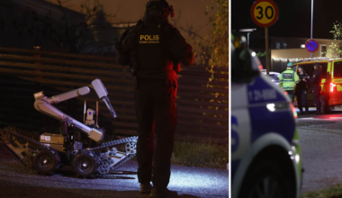 Explosion vid radhus i Upplands Väsby