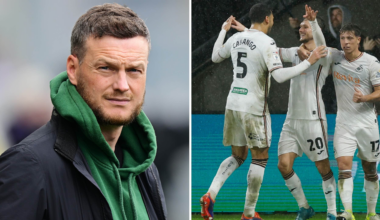 Kim Hellberg i England för att träffa Swansea