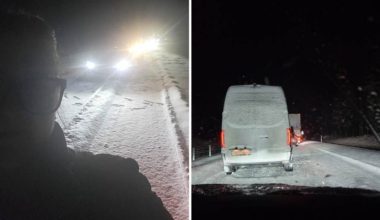 Snökaos – Jennie har suttit fast på E4 hela natten