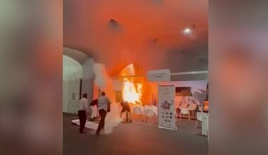 Brand har brutit ut i COP30-byggnaden