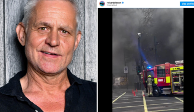 Rickard Olsson mitt i branddrama i London