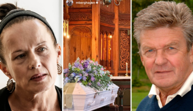 Kjell Kaspersen har begravts – Malin Berghagens sorg