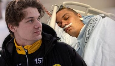 Skidåkaren Simon Claesson var nära att dö