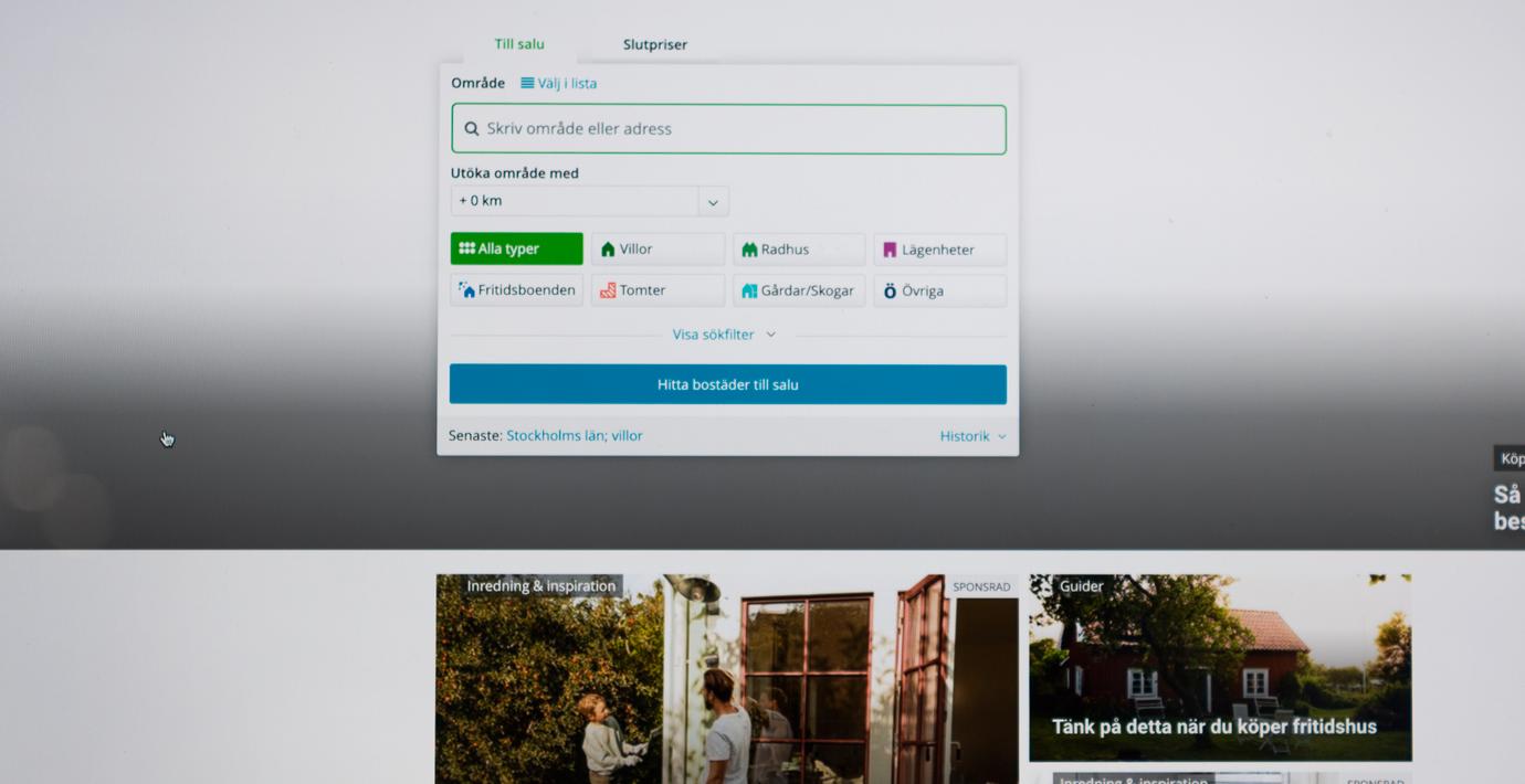 ”Många av bostäderna säljs innan de når Hemnet”