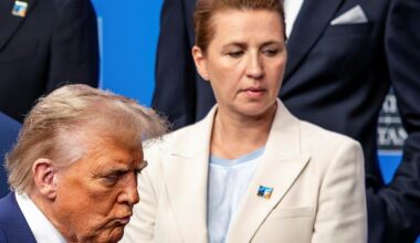 Danska regeringens nattvakt bevakar Trump