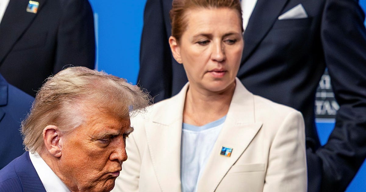 Danska regeringens nattvakt bevakar Trump