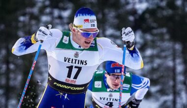 Längdskidor: Edvin Anger trea i masstarten i Ruka