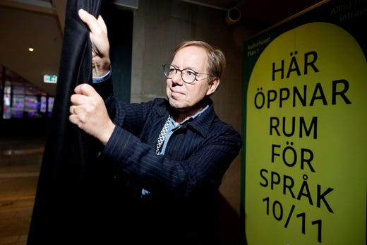 Patrik Hadenius är initiativtagare och eldsjäl i arbetet med ett nytt språkmuseum. Det första steget blir pop-up-museet Rum för språk på Kulturhuset Stadsteatern i Stockholm.