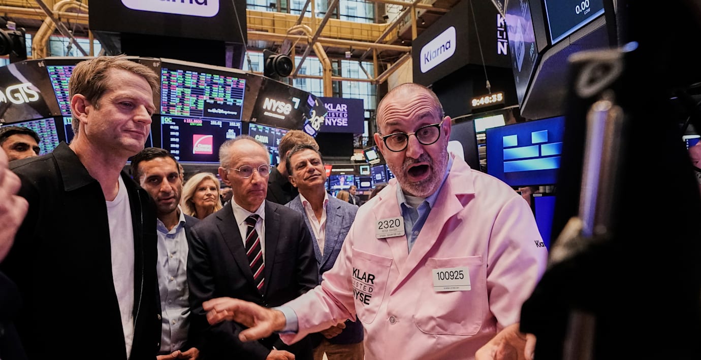 Börsen för negativ till snabbväxande Klarna