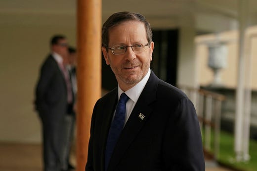 Israels president Isaac Herzog.
