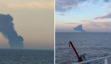 Brand på tankfartyg utanför Turkiet