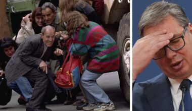 Serbiens president Aleksandar Vucic polisanmäld för krigsbrott på 1990-talet