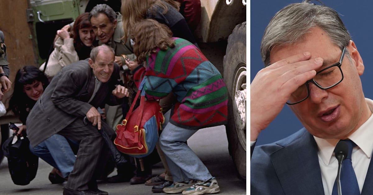 Serbiens president Aleksandar Vucic polisanmäld för krigsbrott på 1990-talet