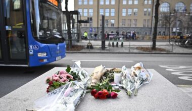 Nya busskurer på plats vid olycksplatsen