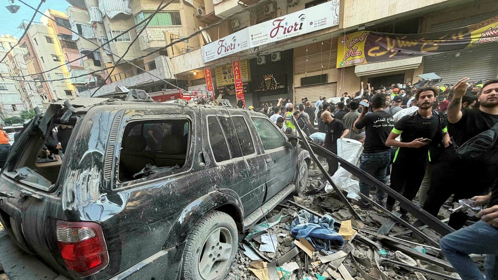 Attacken skedde i stadsdelen Haret Hreik i Beiruts södra förorter.